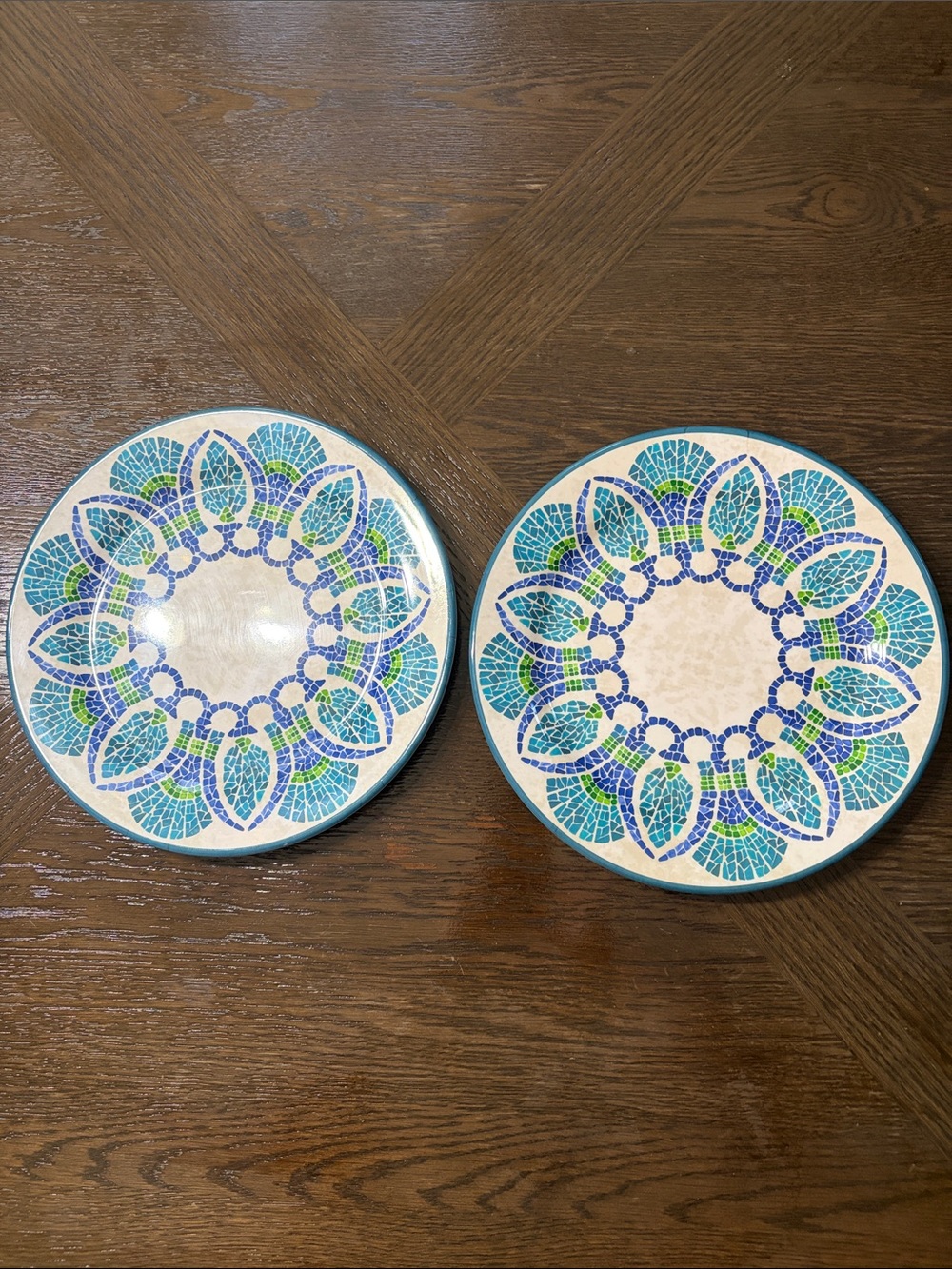 Set of 2 melamine plates
